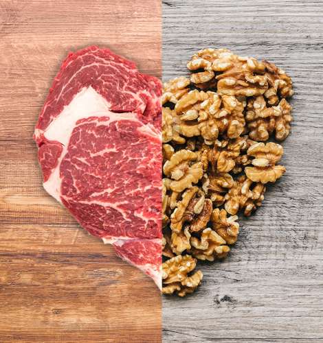 Meat or nuts for the heart’s desire?